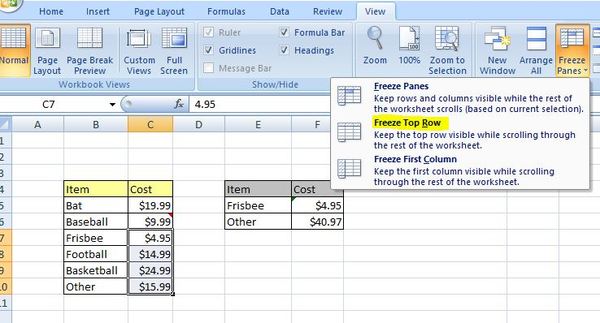 The Basics of Freezing Rows and Columns in Excel Excelchat